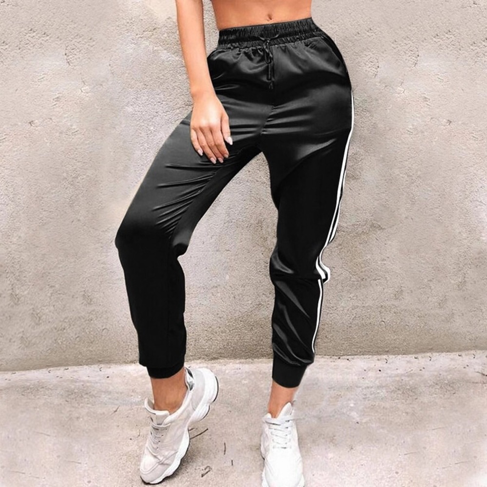 Black High Rise Joggers
